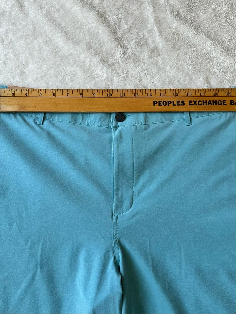 NWT Faherty All Day Shorts Mens sz 42 Belt Loop Turquoise Blue 9